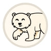Eisbär-Adoptionsplüschtier