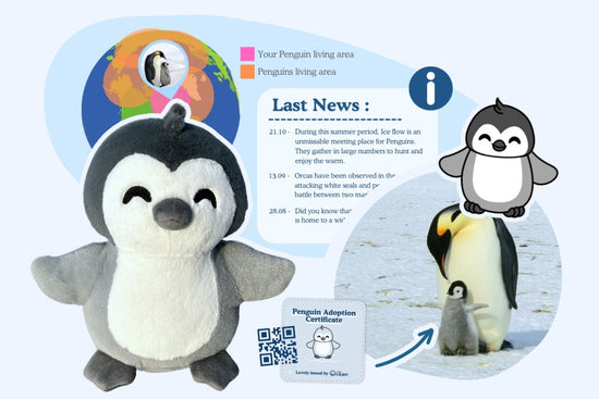 Pinguin-Adoptionsplüschtier