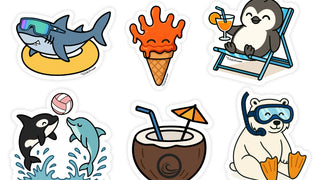 Zomer Stickers