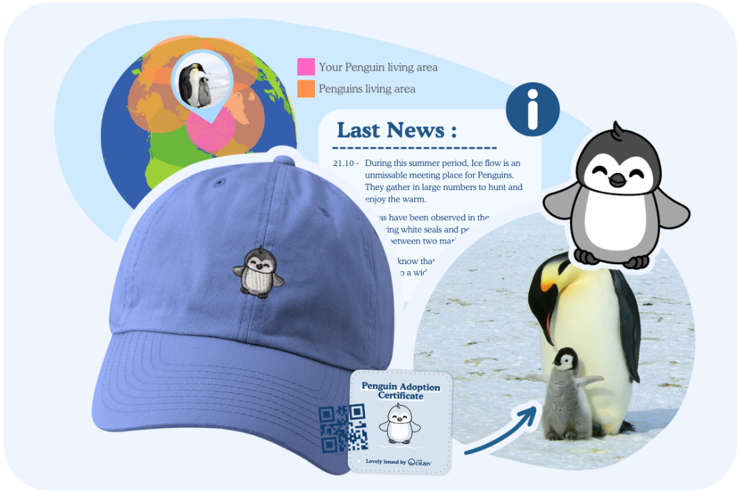 Pinguin-Missionsmütze